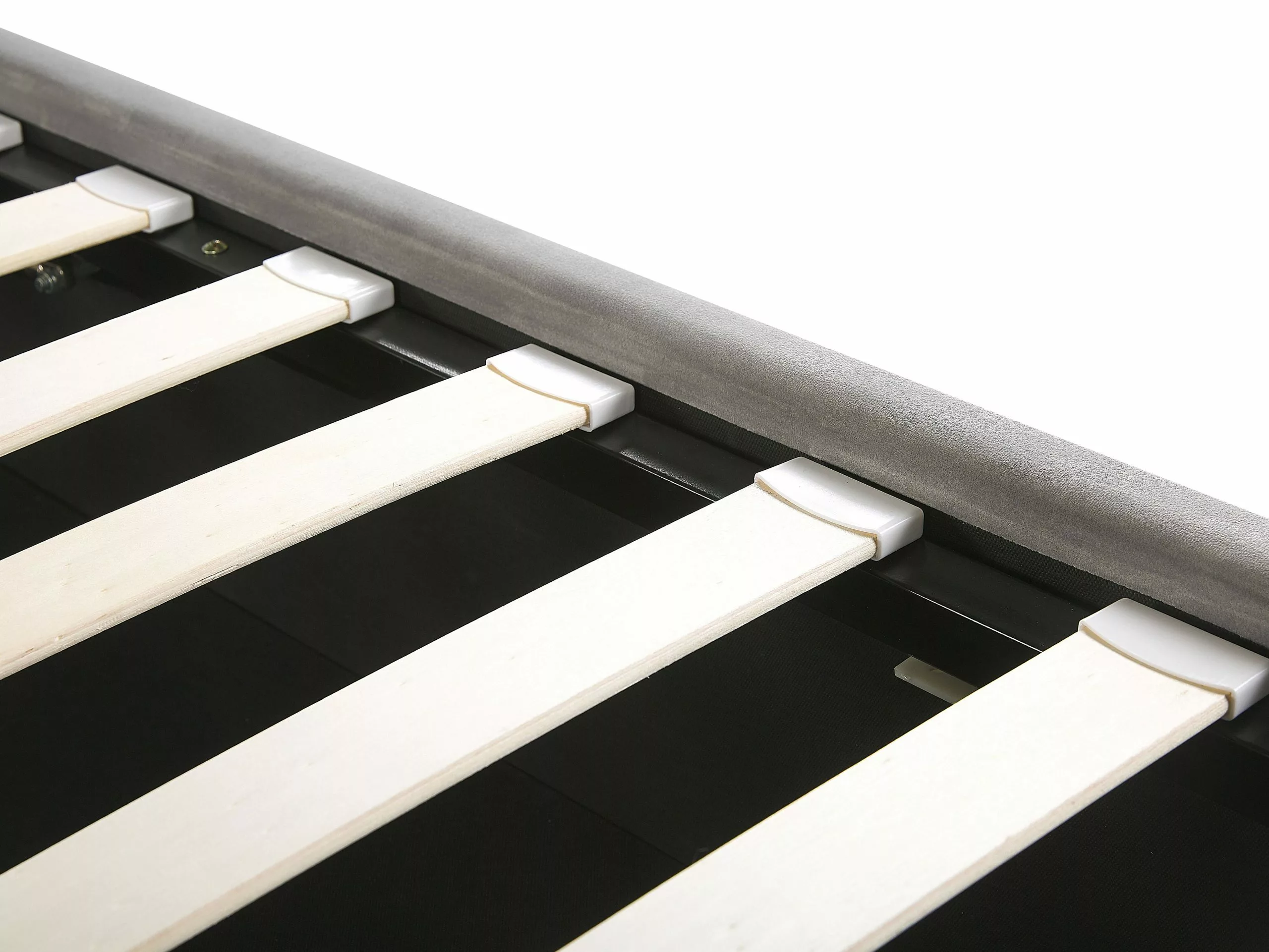 Beliani Bed Fluweel Lichtgrijs Met Opbergruimte In Diverse Formaten SEZANNE - Afbeelding 10