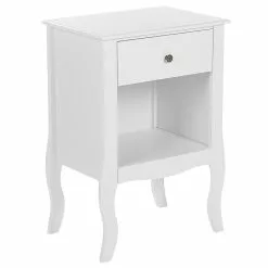 Beliani Nachtkastje Met Een Lade Wit LANE