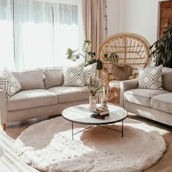 Beliani Pauwenstoel Rotan Natuurlijk EMMANUELLE -Exporteren Stoelen Winkel undef src sa picid 800786 type whitesh image 2