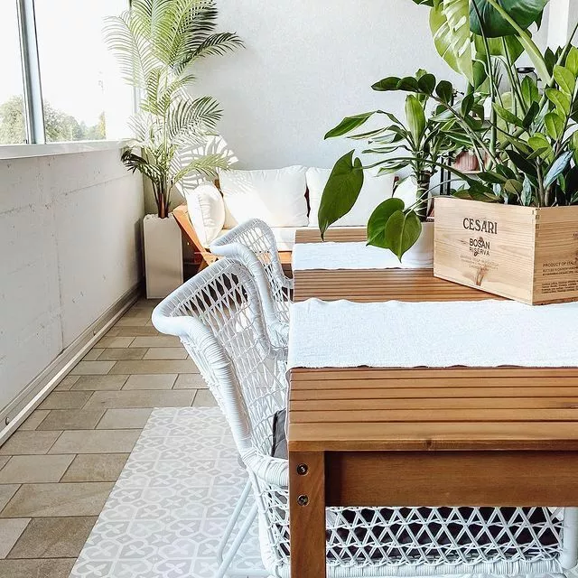 Beliani Tuintafel Acaciahout Bruin 180 X 90 Cm SASSARI - Afbeelding 5