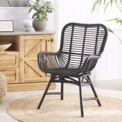 Beliani Stoel Rotan Zwart TOGO 13 Beliani Stoel Rotan Zwart TOGO -Exporteren Stoelen Winkel undef src sa picid 801308 type color image scaled