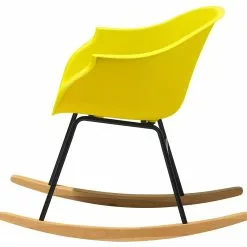 Beliani Schommelstoel Kunststof Geel HARMONY -Exporteren Stoelen Winkel undef src sa picid 801963 type whitesh image scaled