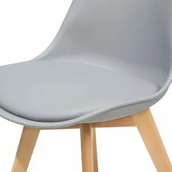 Beliani Eetkamerstoel Set Van 2 Kusntstof Grijs DAKOTA II -Exporteren Stoelen Winkel undef src sa picid 801999 type whitesh image scaled