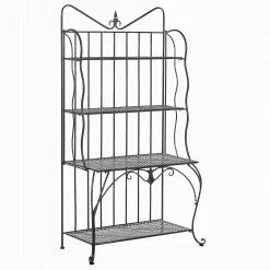 Beliani Tuinkast Inklapbaar Metaal Zwart PAVONA -Exporteren Stoelen Winkel undef src sa picid 802318 type whitesh image scaled