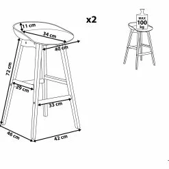 Beliani Barkruk Set Van 2 Kunststof Zwart MICCO 21 Beliani Barkruk Set Van 2 Kunststof Zwart MICCO -Exporteren Stoelen Winkel undef src sa picid 802447 type whitesh image scaled