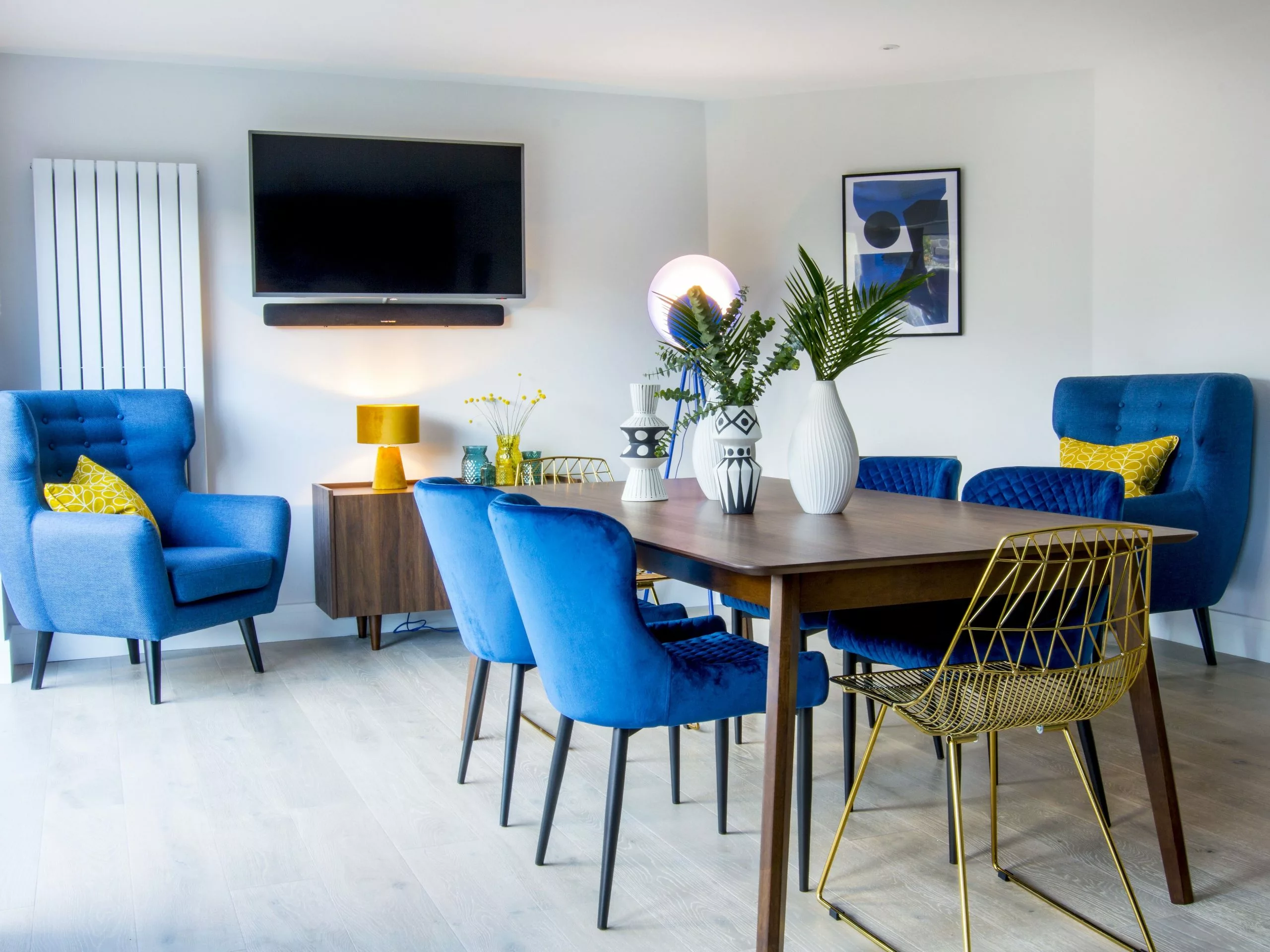 Beliani Eetkamerstoel Set Van 2 Metaal Goud HARLAN - Afbeelding 4