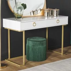 Beliani Bijzettafel Marmerlook/goud PANDALE -Exporteren Stoelen Winkel undef src sa picid 802569 type whitesh image 1 scaled