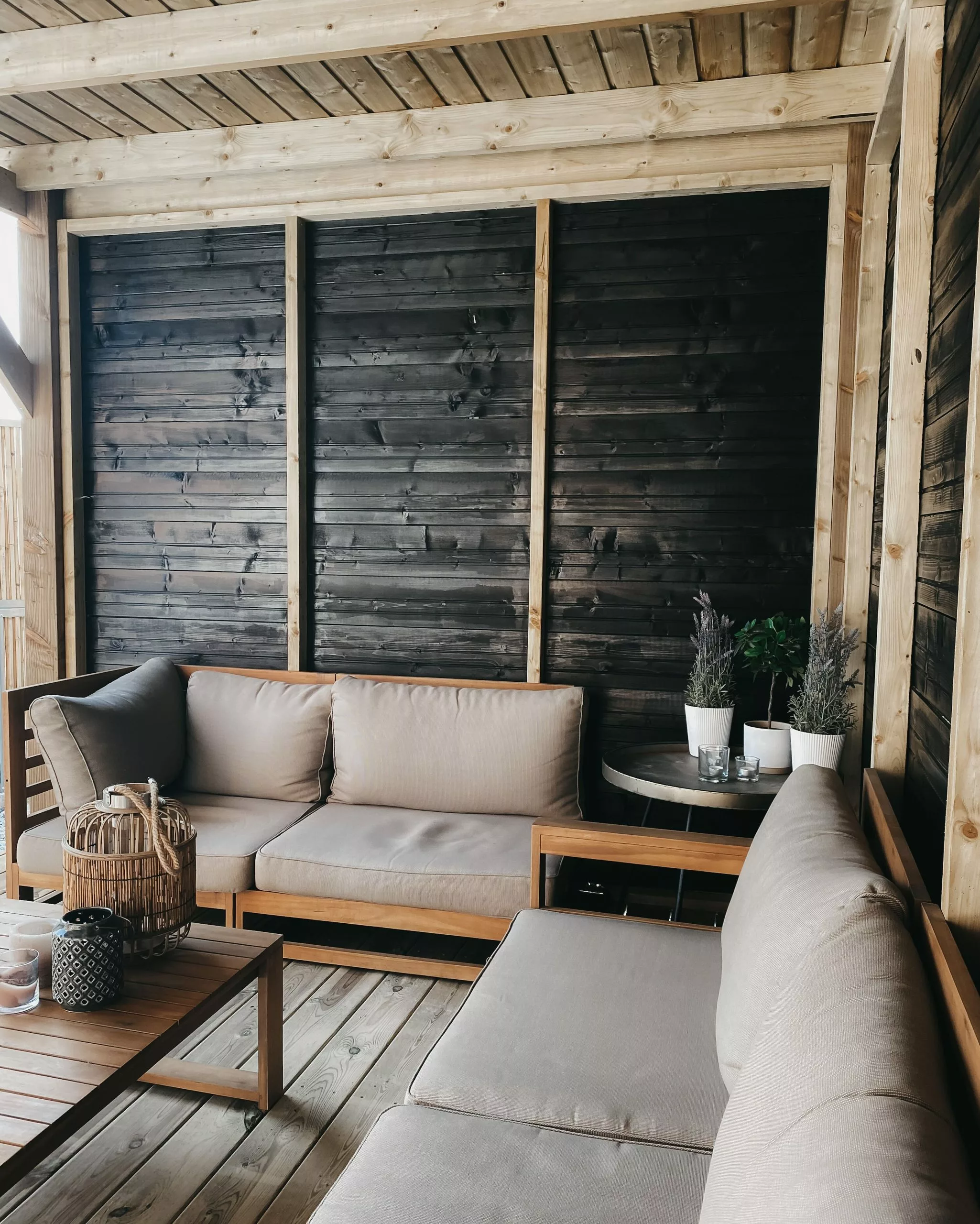 Beliani Loungeset 5-zits Acaciahout Bruin TIMOR - Afbeelding 7