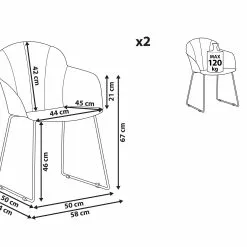 Beliani Eetkamerstoel Set Van 2 Kunststof Geel SYLVA -Exporteren Stoelen Winkel undef src sa picid 802884 type whitesh image scaled