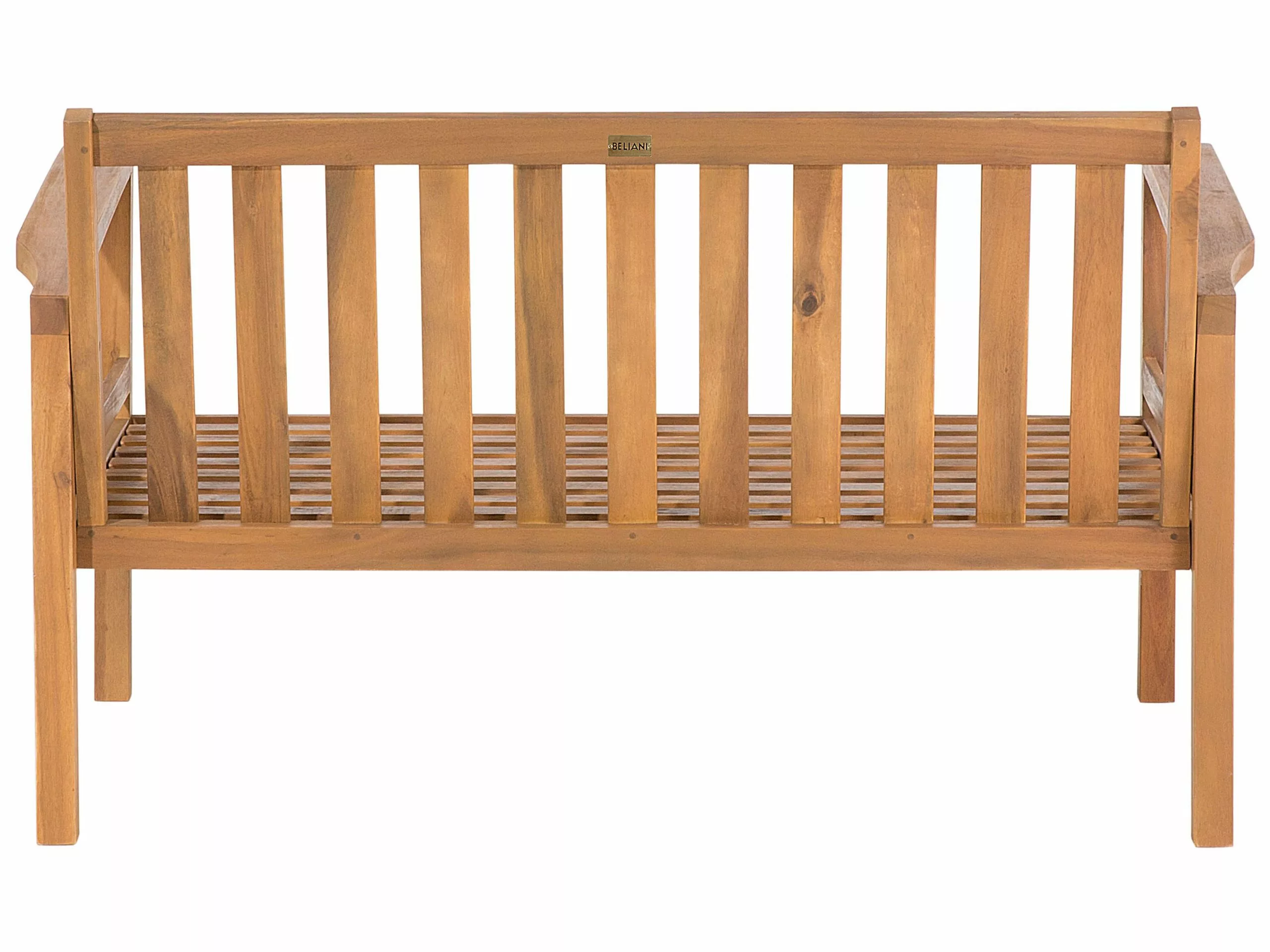 Beliani Loungeset 4-zits Acaciahout Lichtbruin MANILA - Afbeelding 6