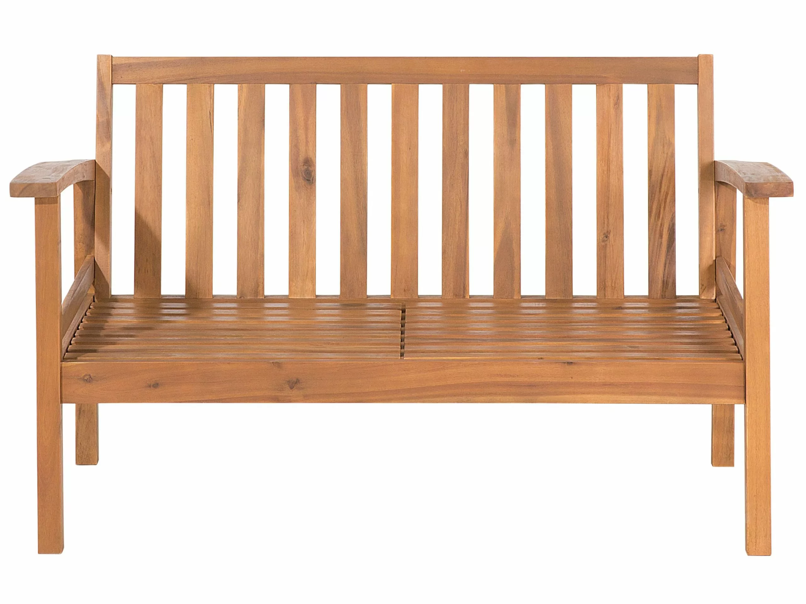 Beliani Loungeset 4-zits Acaciahout Lichtbruin MANILA - Afbeelding 8