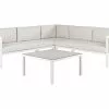 Beliani Loungeset 4-zits Aluminium Wit/bruin Linkszijdig BORELLO 2 Beliani Loungeset 4-zits Aluminium Wit/bruin Linkszijdig BORELLO -Exporteren Stoelen Winkel undef src sa picid 803151 type whitesh image