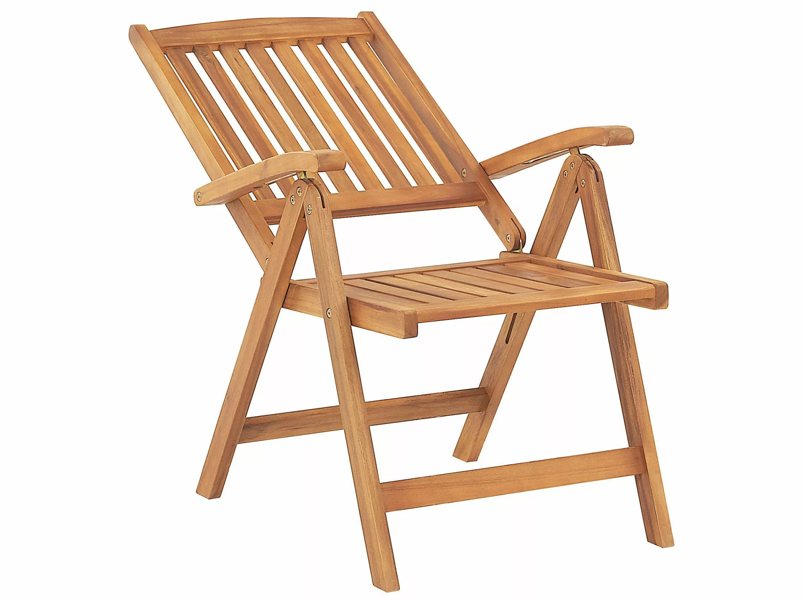 Beliani Balkonset Acaciahout Taupe JAVA - Afbeelding 6