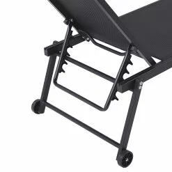 Beliani Ligstoel Aluminium Zwart PORTOFINO -Exporteren Stoelen Winkel undef src sa picid 803892 type whitesh image scaled