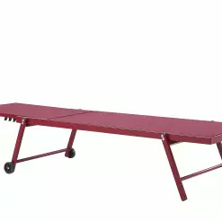 Beliani Ligstoel Aluminium Rood PORTOFINO -Exporteren Stoelen Winkel undef src sa picid 803897 type whitesh image scaled