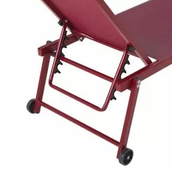 Beliani Ligstoel Aluminium Rood PORTOFINO -Exporteren Stoelen Winkel undef src sa picid 803900 type whitesh image scaled