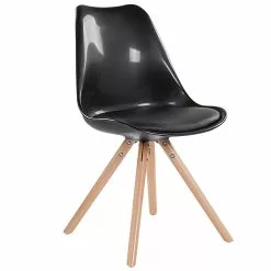 Beliani Eetkamerstoel Set Van 2 Kunststof Zwart DAKOTA -Exporteren Stoelen Winkel undef src sa picid 804225 type whitesh image scaled
