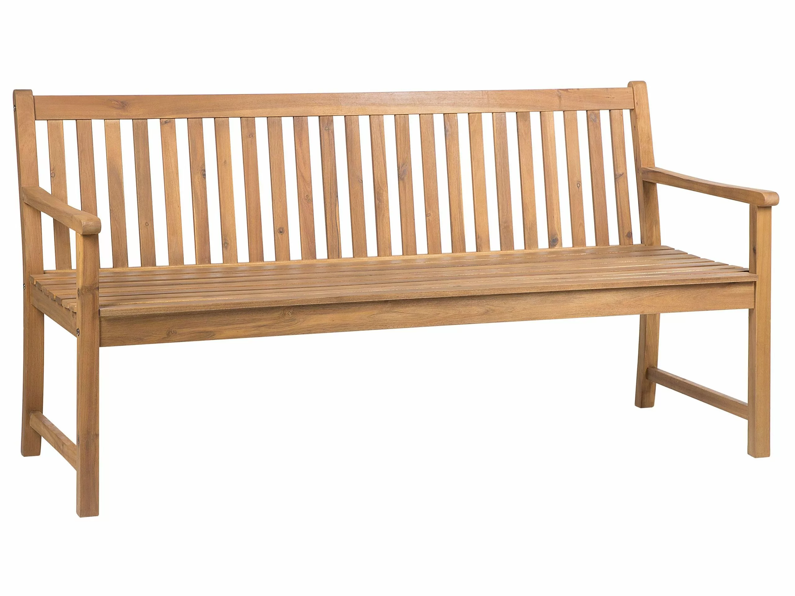 Beliani Tuinbank Acaciahout Lichtbruin VIVARA - Afbeelding 4