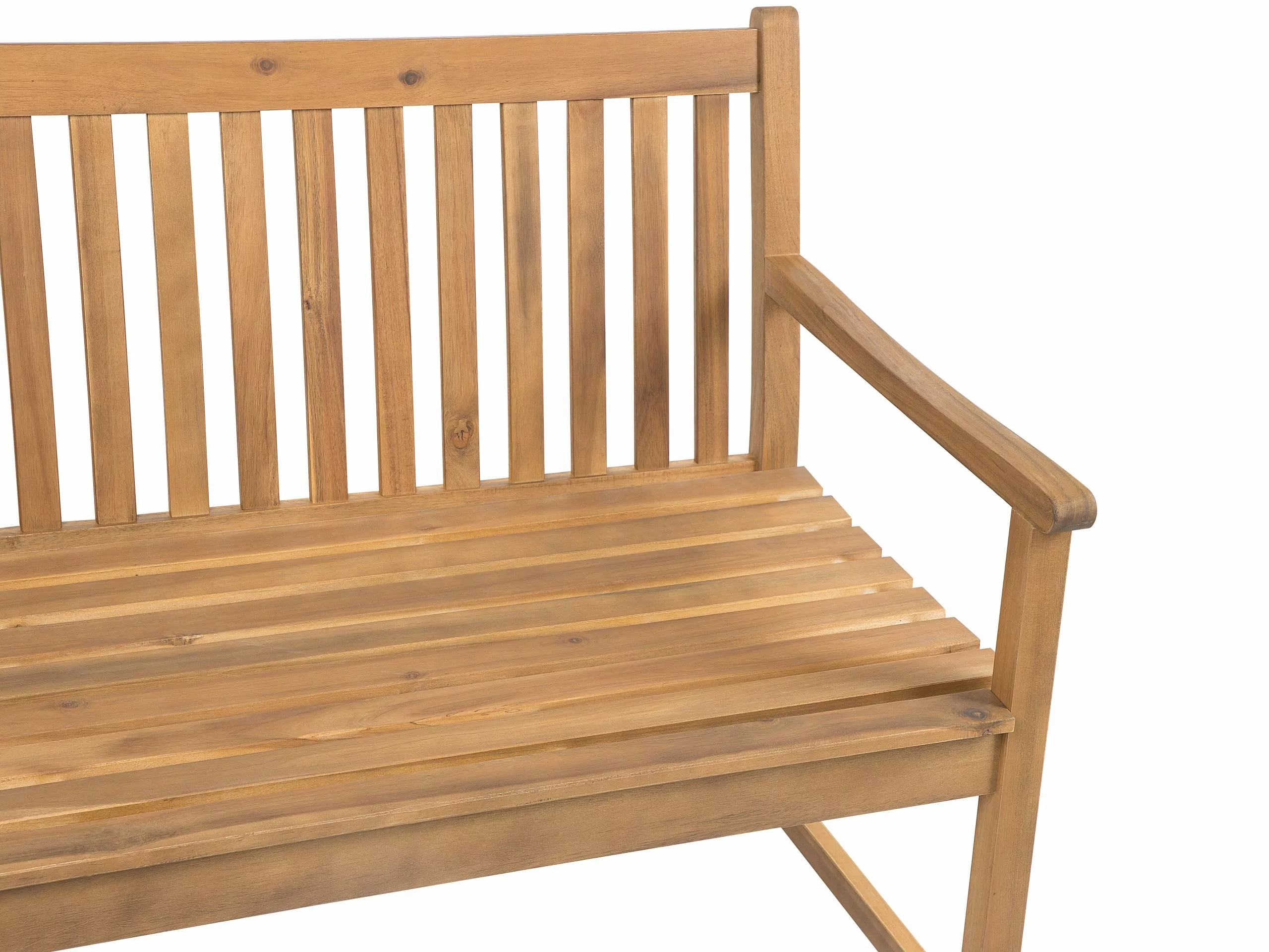 Beliani Tuinbank Acaciahout Lichtbruin VIVARA - Afbeelding 5