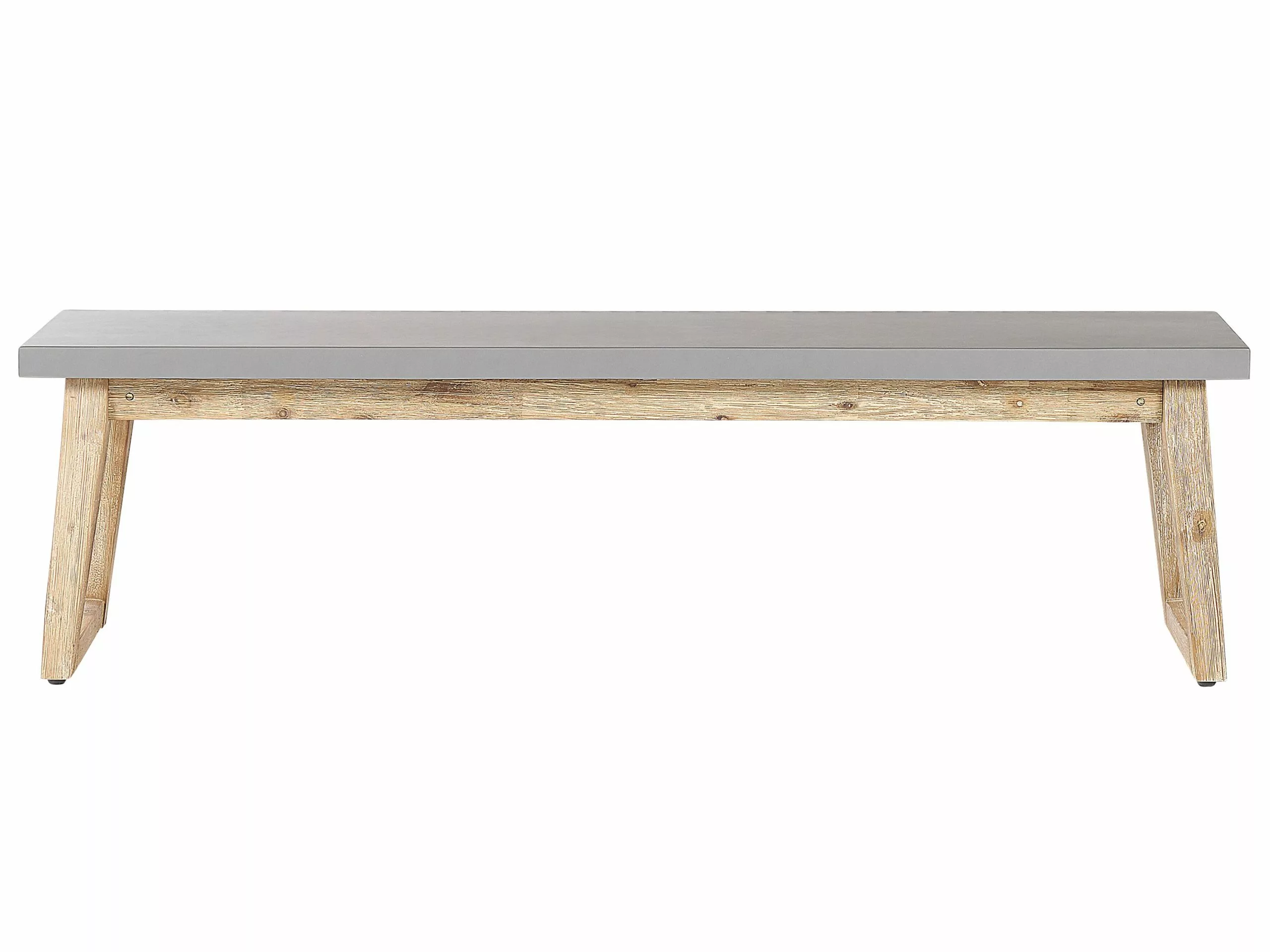 Beliani Tuinset 6-zits Betonlook/acaciahout Grijs ORIA - Afbeelding 8