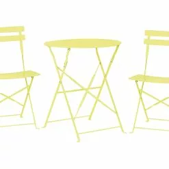 Beliani Balkonset Metaal Limegroen FIORI