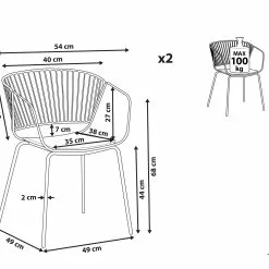 Beliani Stoel Set Van 2 Metaal Goud RIGBY -Exporteren Stoelen Winkel undef src sa picid 805363 type whitesh image scaled