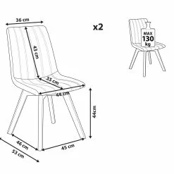 Beliani Eetkamerstoel Set Van 2 Stof Groen CALGARY -Exporteren Stoelen Winkel undef src sa picid 805503 type whitesh image scaled