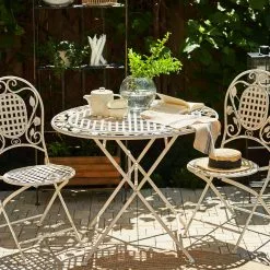 Beliani Balkontafel Inklapbaar Metaal Cremewit 90 Cm BIVIO 9 Beliani Balkontafel Inklapbaar Metaal Cremewit 90 Cm BIVIO -Exporteren Stoelen Winkel undef src sa picid 806668 type color image scaled