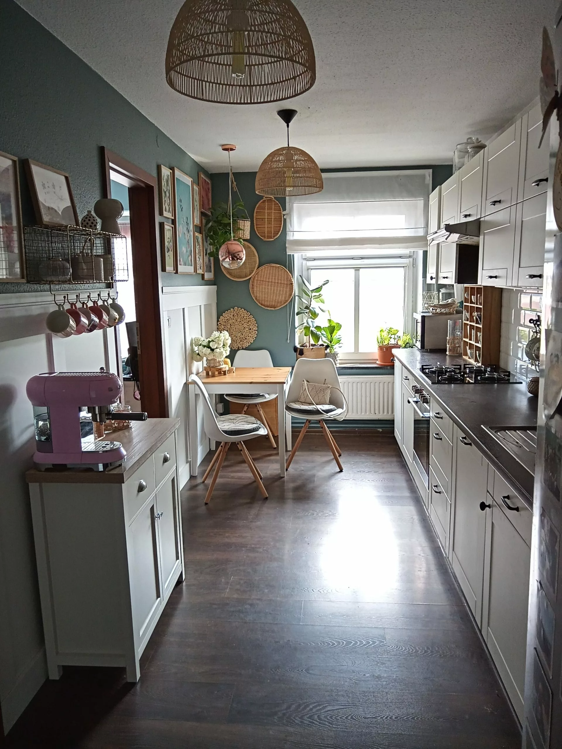 Beliani Eetkamerstoel Set Van 2 Kunststof Wit DAKOTA - Afbeelding 5