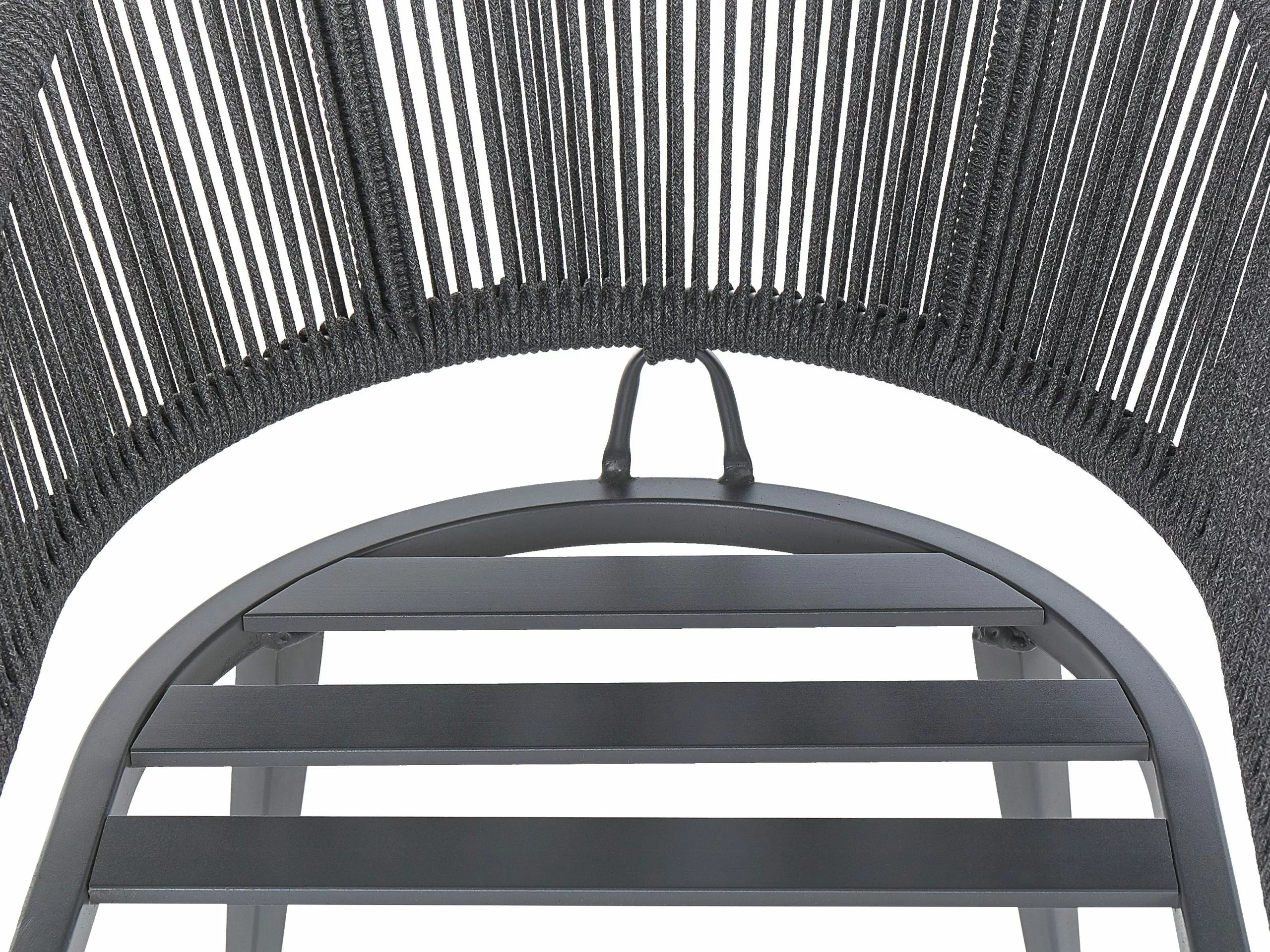 Beliani Tuinstoel Set Van 2 Aluminium Grijs MILETO - Afbeelding 8