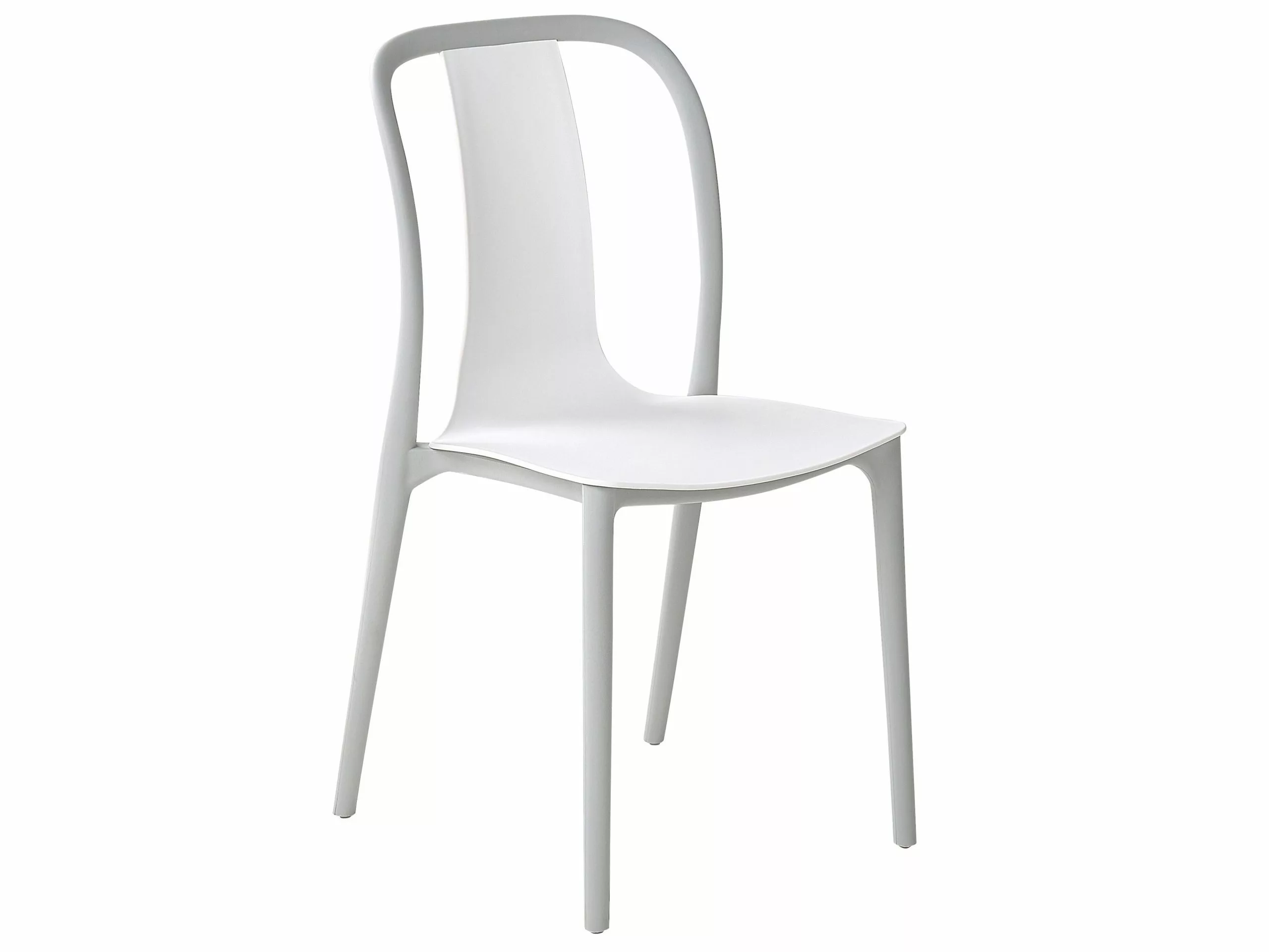 Beliani Tuinstoel Set Van 6 Kunststof Grijs/wit SPEZIA 7 Beliani Tuinstoel Set Van 6 Kunststof Grijs/wit SPEZIA - Afbeelding 5