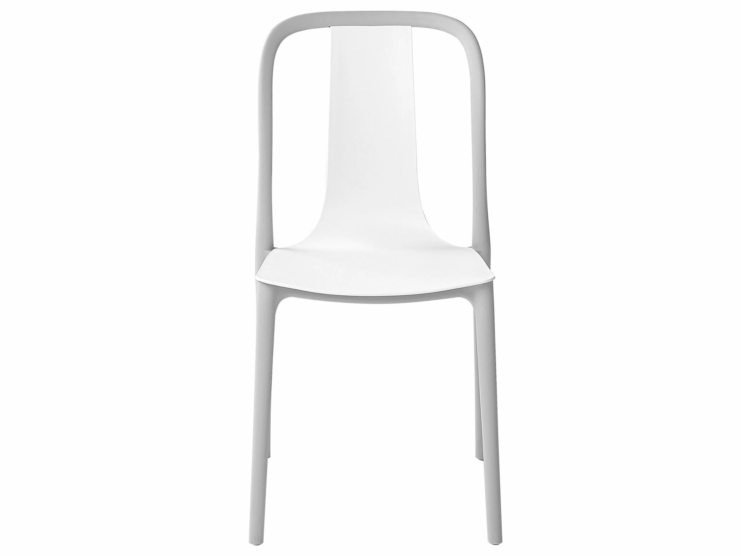 Beliani Tuinstoel Set Van 6 Kunststof Grijs/wit SPEZIA 8 Beliani Tuinstoel Set Van 6 Kunststof Grijs/wit SPEZIA - Afbeelding 6