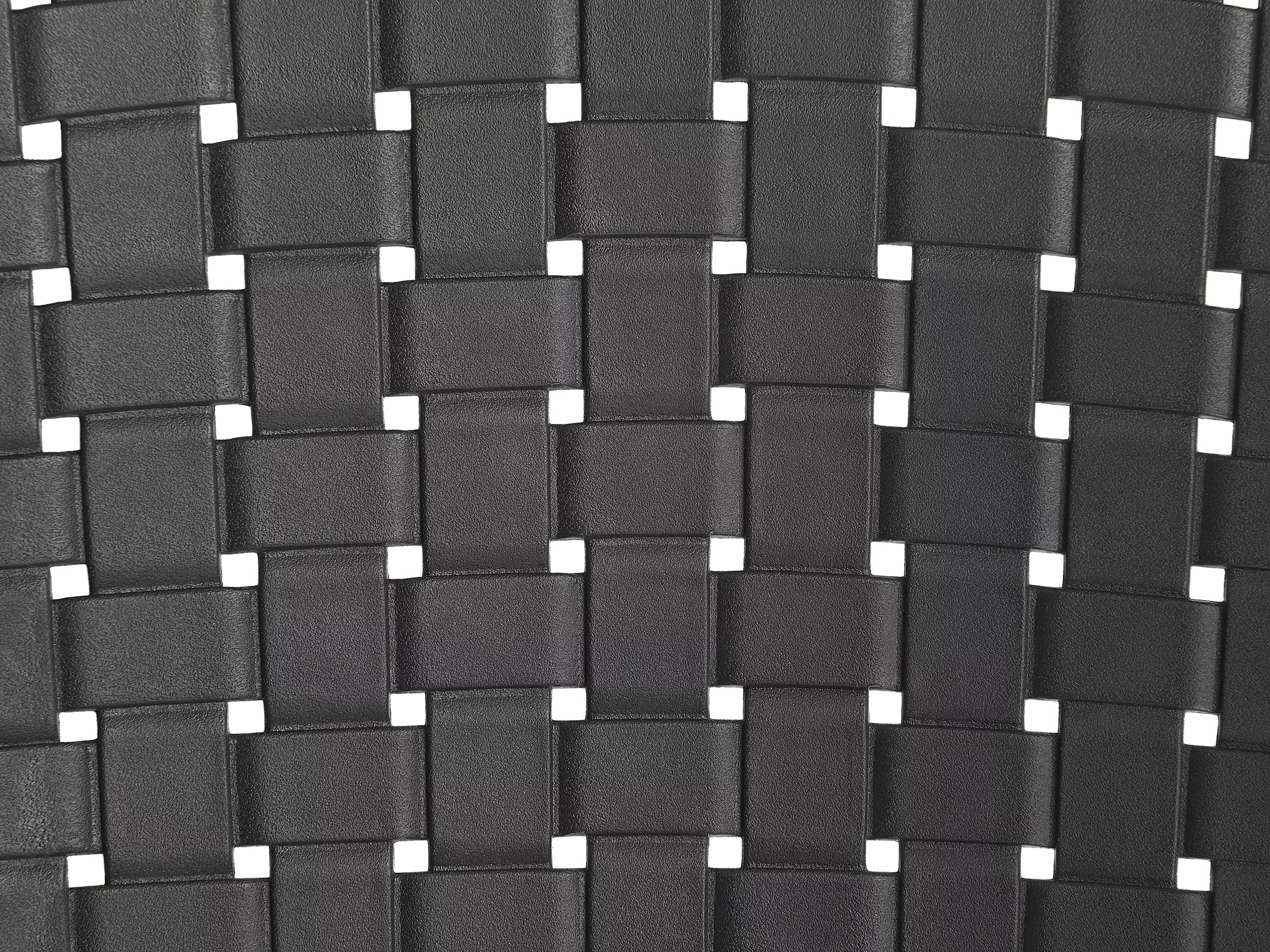 Beliani Tuinstoel Set Van 4 Kunststof Zwart NAPOLI - Afbeelding 9