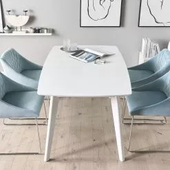 Beliani Eetkamerstoel Set Van 2 Fluweel Lichtblauw ARCATA -Exporteren Stoelen Winkel undef src sa picid 808588 type whitesh image scaled