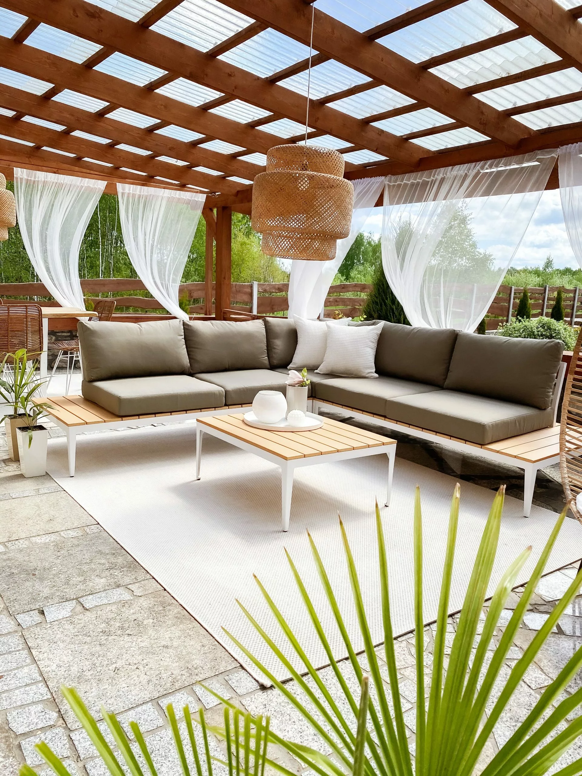 Beliani Loungeset 5-zits Aluminium Grijs POSITANO - Afbeelding 9