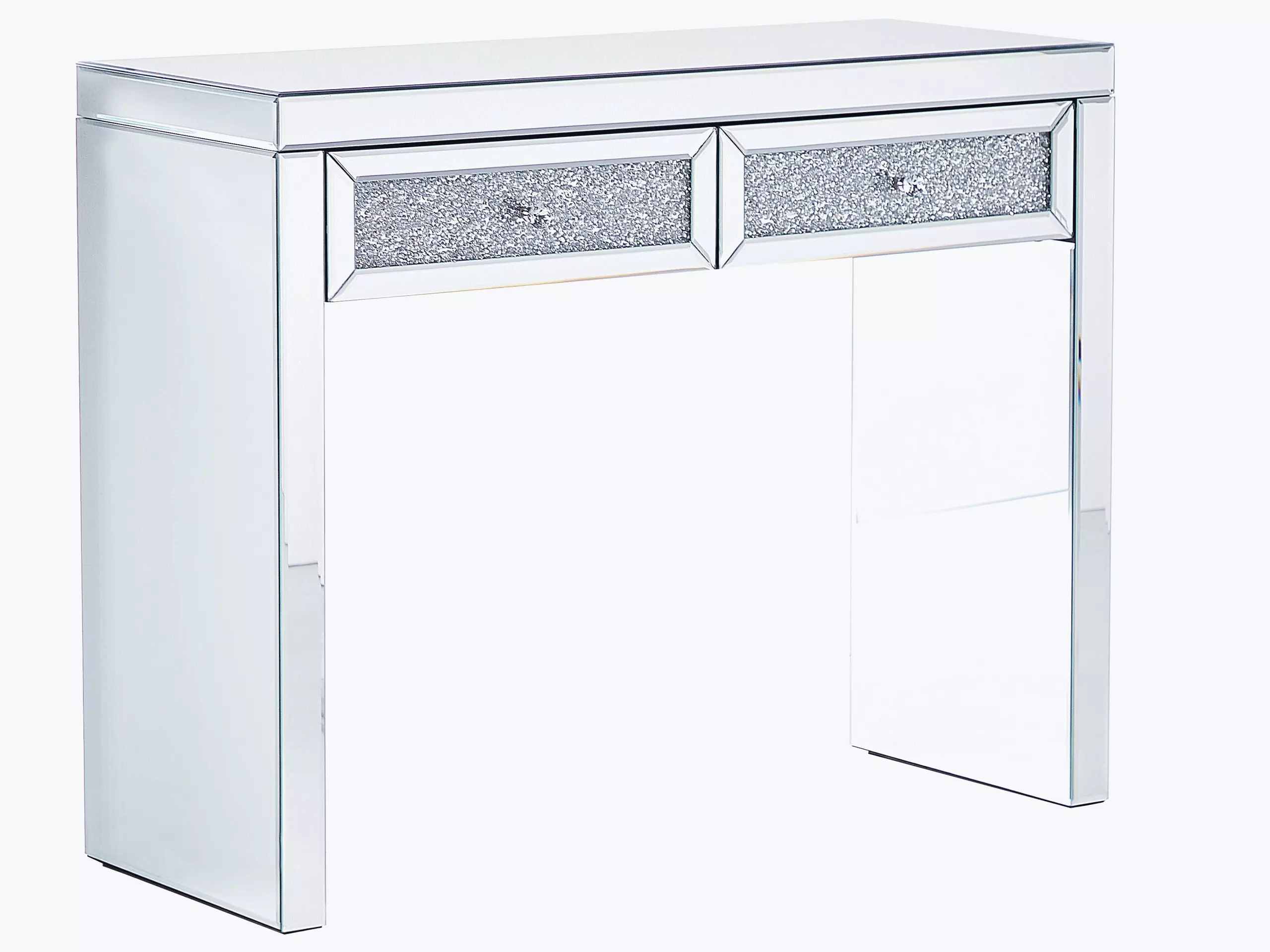 Beliani Kaptafel Met 2 Laden Spiegelend TILLY - Afbeelding 4