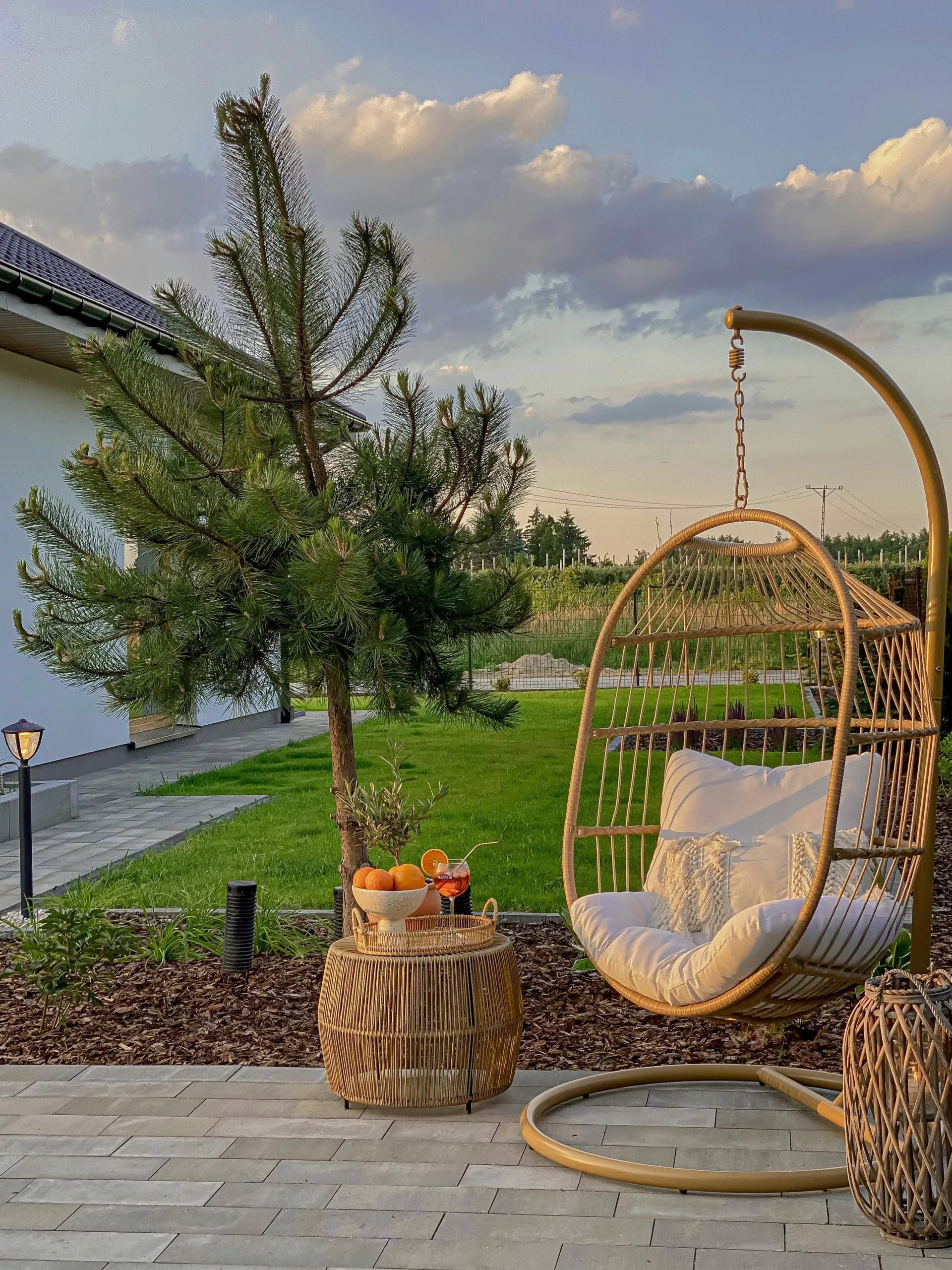 Beliani Hangstoel Met Standaard Rotan Natuurlijk ALBA 10 Beliani Hangstoel Met Standaard Rotan Natuurlijk ALBA - Afbeelding 8