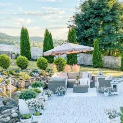 Beliani Loungeset 6-zits Rotan Taupe Linkszijdig CONTARE -Exporteren Stoelen Winkel undef src sa picid 810539 type whitesh image scaled