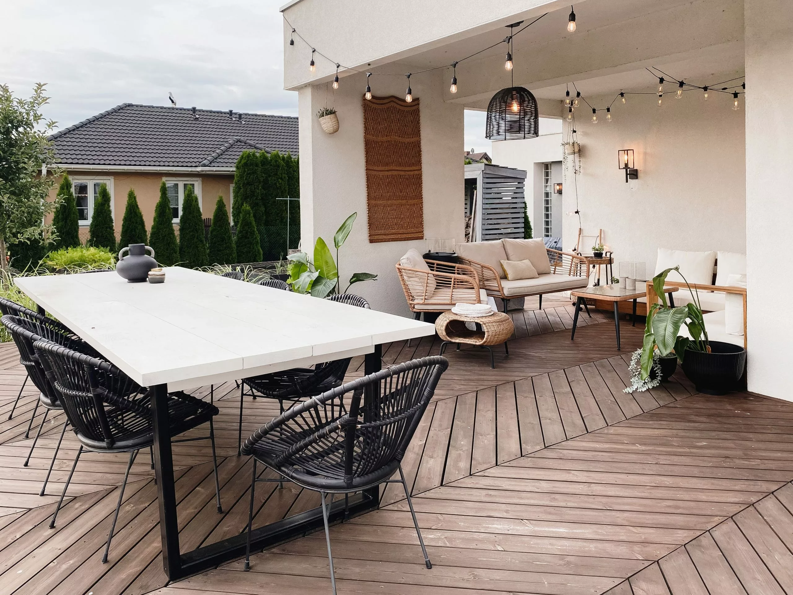 Beliani Stoel Rotan Zwart SARITA - Afbeelding 3