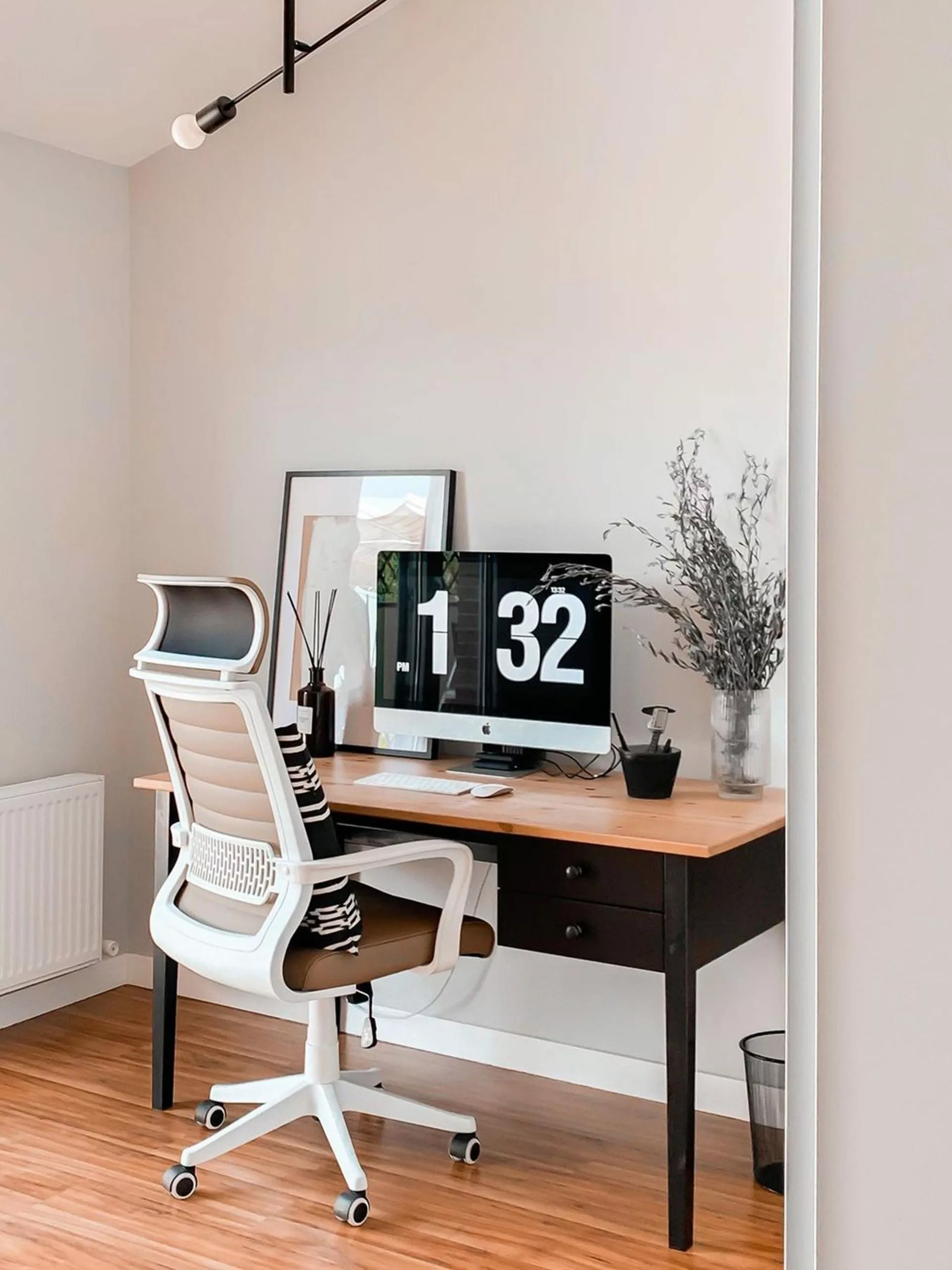 Beliani Bureaustoel Lichtbruin/wit LEADER 5 Beliani Bureaustoel Lichtbruin/wit LEADER - Afbeelding 3