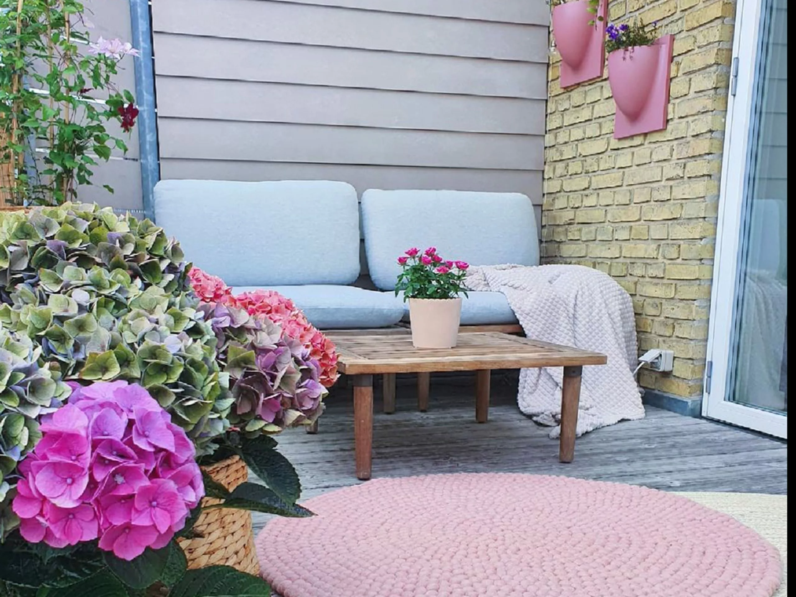 Beliani Loungeset 4-ztis Acaciahout Lichtgrijs FRASCATI - Afbeelding 5