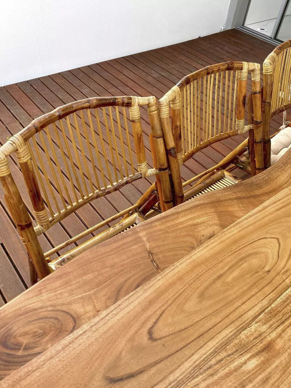 Beliani Eetkamerstoel Set Van 4 Hout Bruin TRENTOR - Afbeelding 3