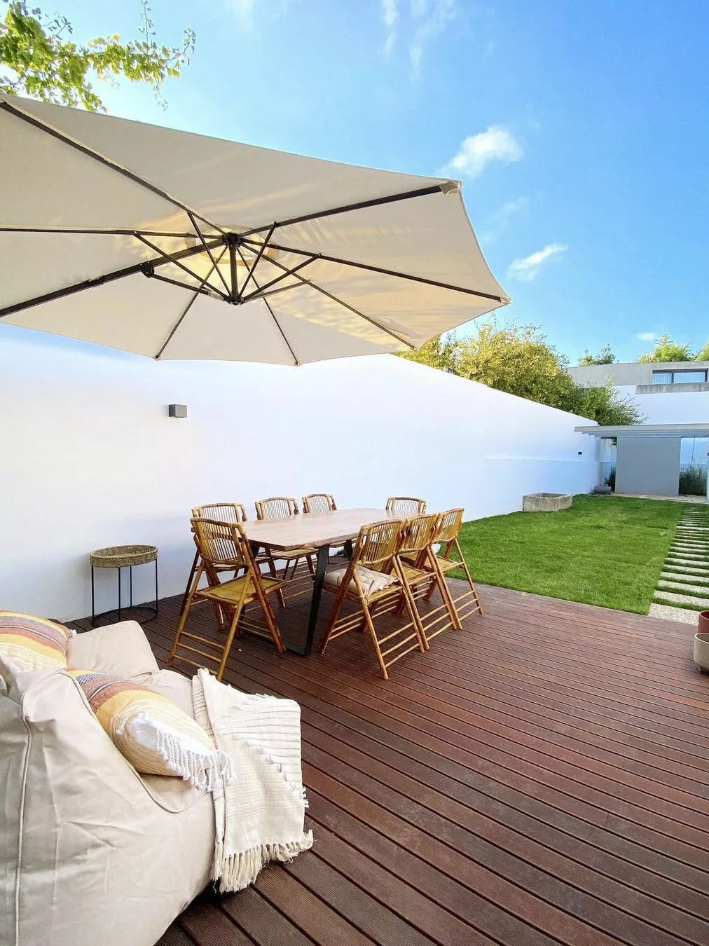 Beliani Eetkamerstoel Set Van 4 Hout Bruin TRENTOR - Afbeelding 5