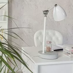 Beliani Bureaustoel Kunstleer Wit PRINCESS -Exporteren Stoelen Winkel undef src sa picid 812836 type whitesh image scaled