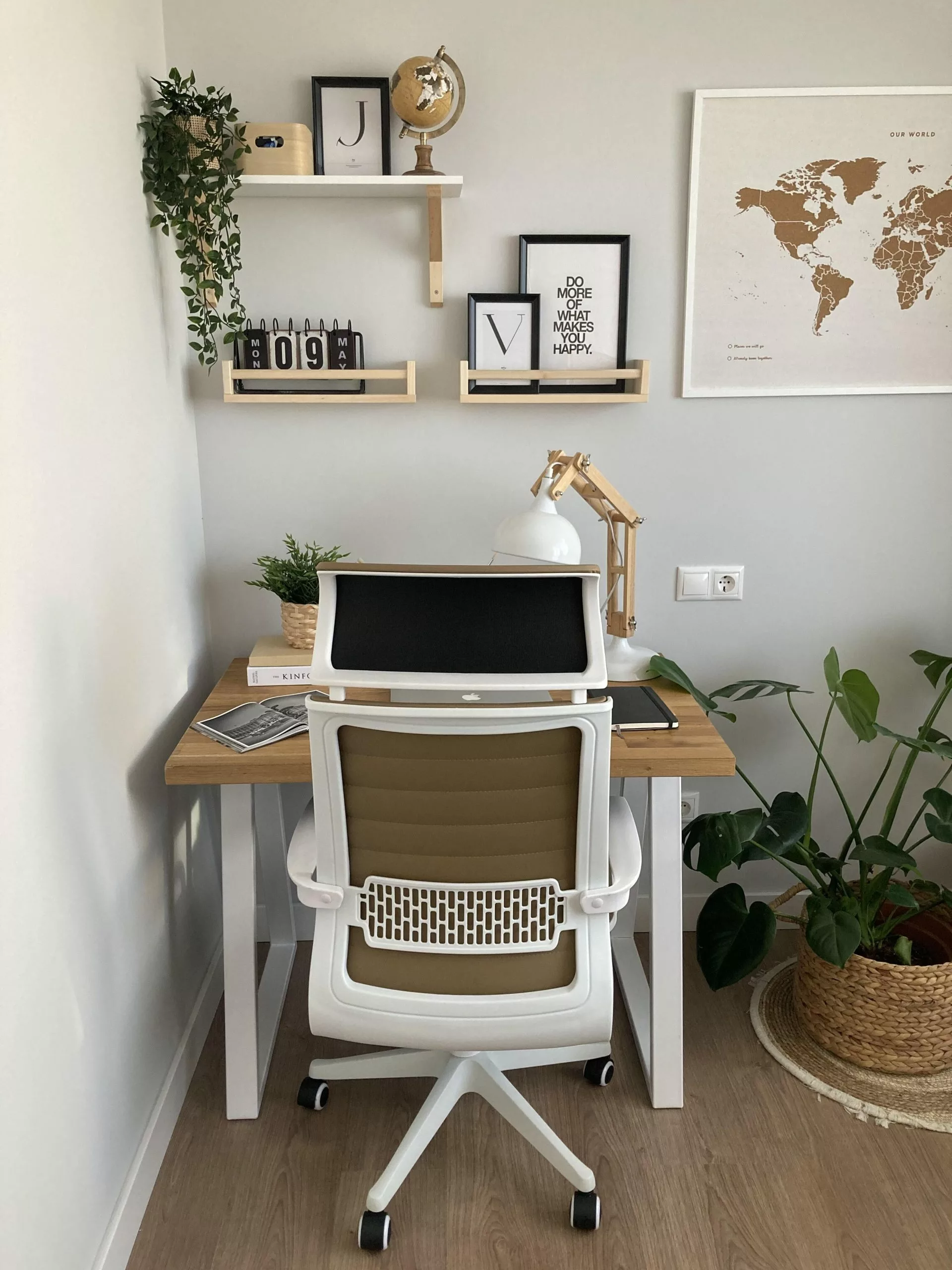 Beliani Bureaustoel Lichtbruin/wit LEADER 8 Beliani Bureaustoel Lichtbruin/wit LEADER - Afbeelding 6