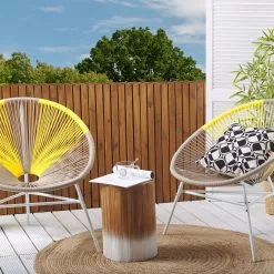 Beliani Stoel Set Van 2 Rotan Beige/geel ACAPULCO -Exporteren Stoelen Winkel undef src sa picid 814210 type whitesh image scaled