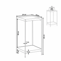 Beliani Bijzettafel Glas/Goud ALSEA -Exporteren Stoelen Winkel undef src sa picid 815012 type whitesh image scaled