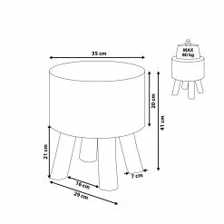 Beliani Bijzettafel Teakhout TULITA -Exporteren Stoelen Winkel undef src sa picid 815146 type whitesh image scaled