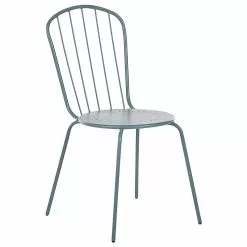 Beliani Tuinstoel Set Van 8 Metaal Lichtblauw CALVI -Exporteren Stoelen Winkel undef src sa picid 815619 type whitesh image scaled