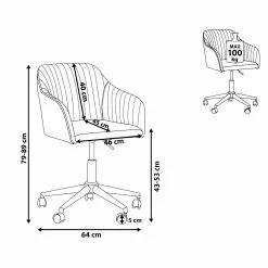 Beliani Bureaustoel Fluweelstof Zwart VENICE 19 Beliani Bureaustoel Fluweelstof Zwart VENICE -Exporteren Stoelen Winkel undef src sa picid 816609 type whitesh image scaled